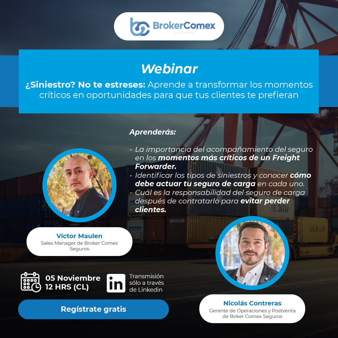 Broker Comex webinar siniestros protégete